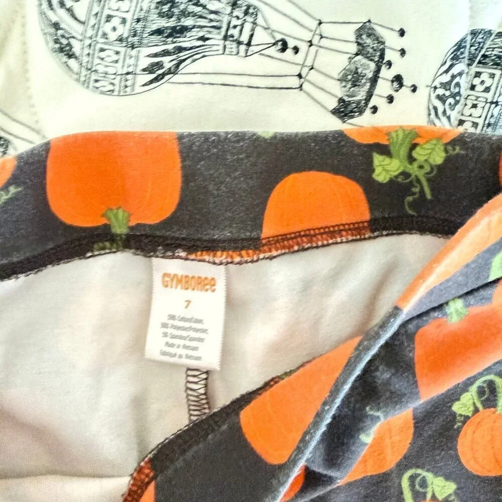 Gymboree pumpkin leggings